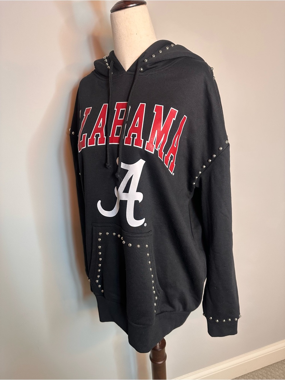 Like new Sz M Gameday Couture Alabama black studded hoodie - Picture 3 of 9
